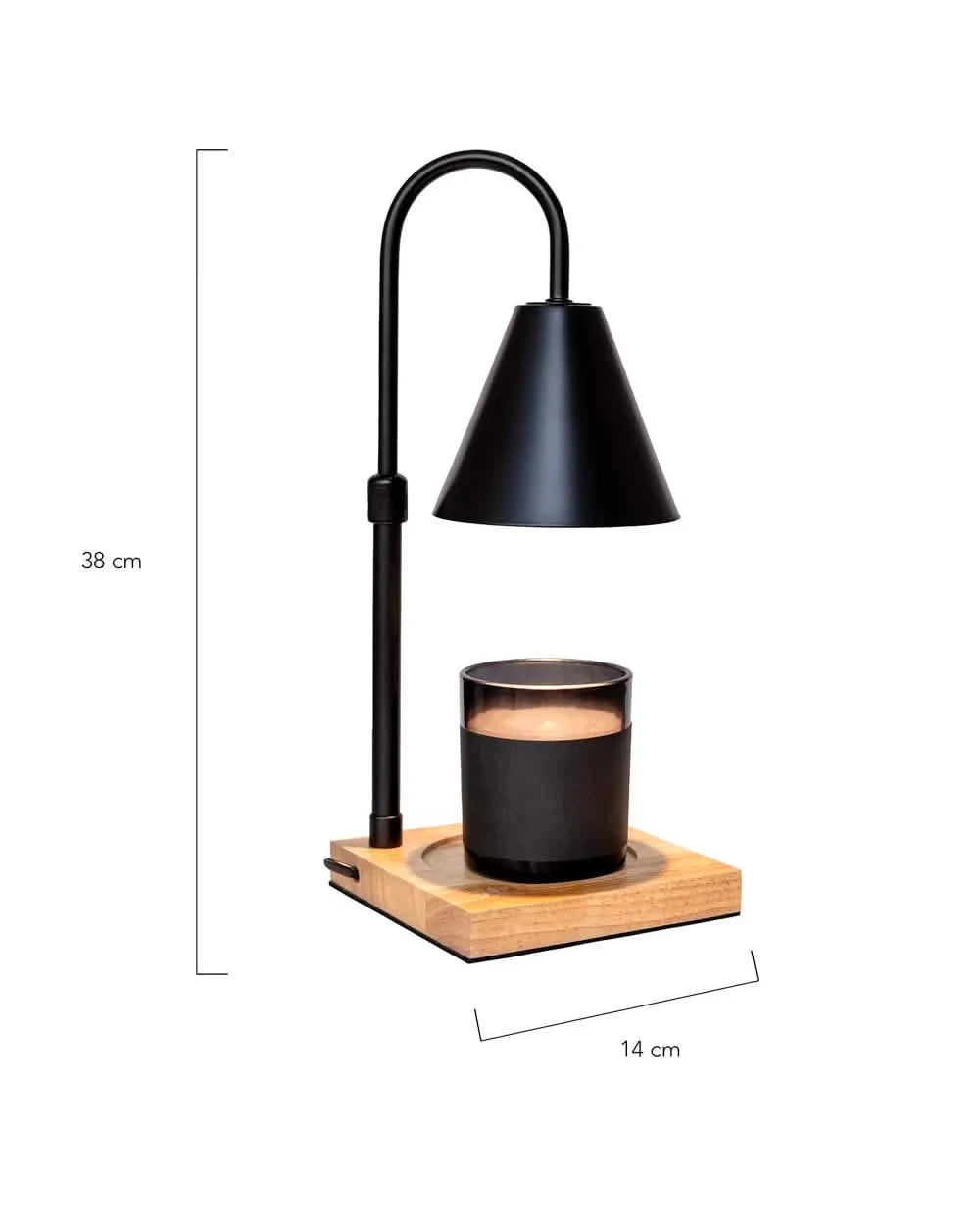 Lampara para velas - Negro----Misswood