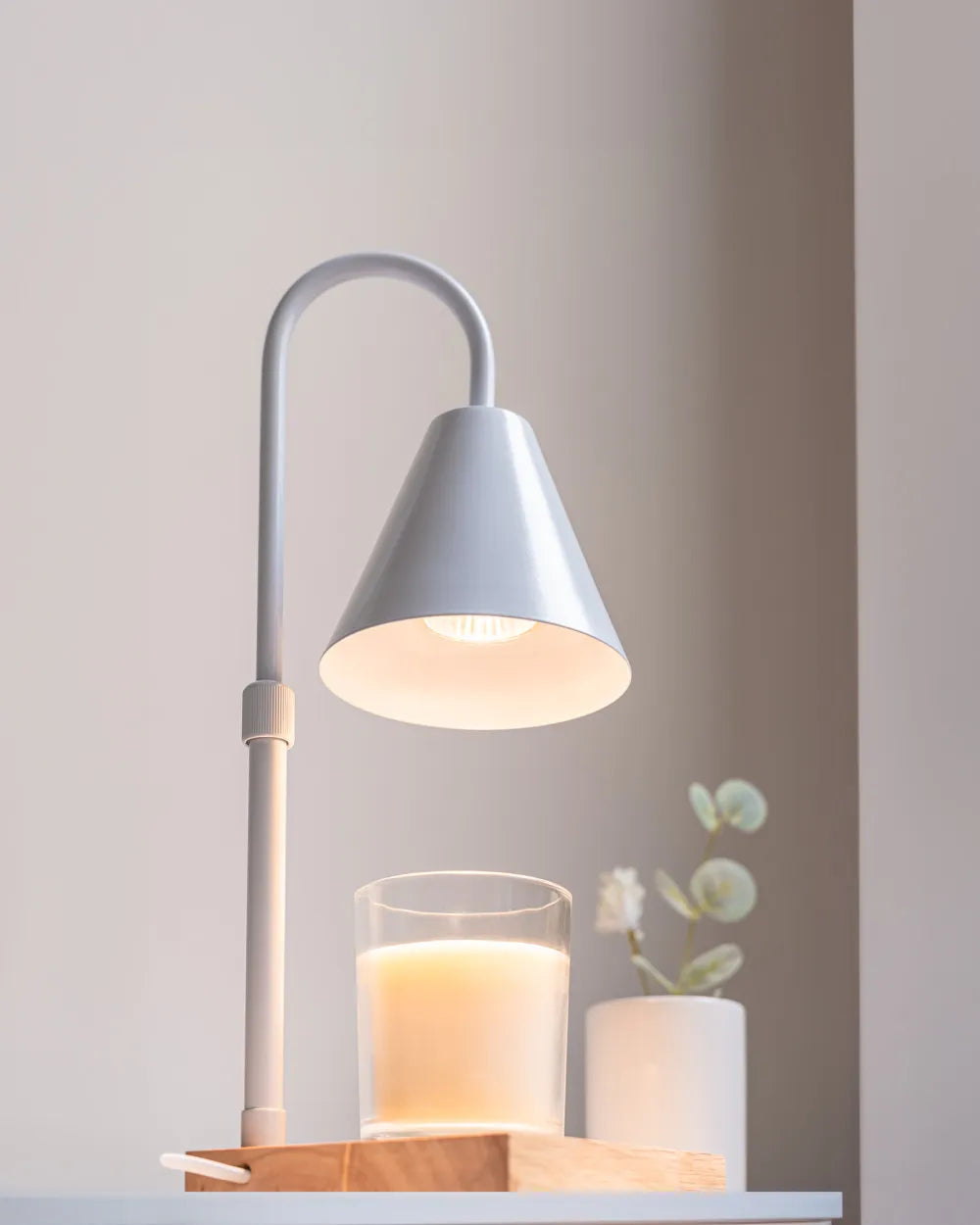 Lampara para velas - Blanco----Misswood