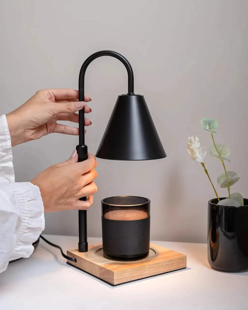 Lampara para velas - Negro----Misswood