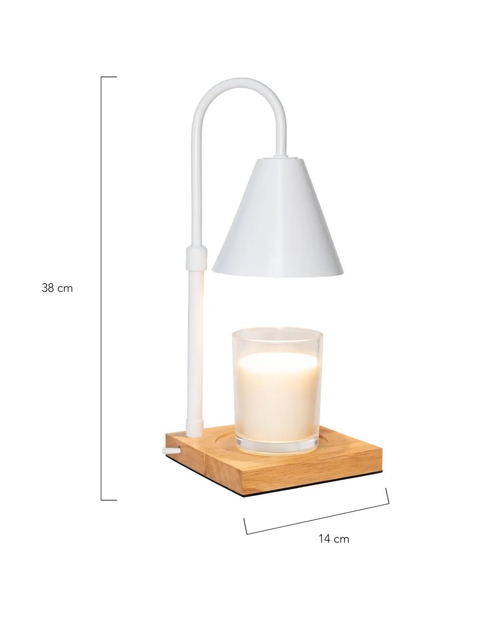 Lampara para velas - Blanco - Misswood