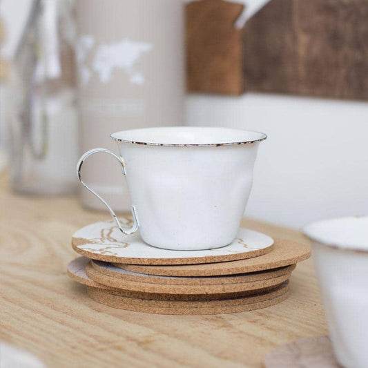 10 Posavasos de corcho Recuperados - Misswood