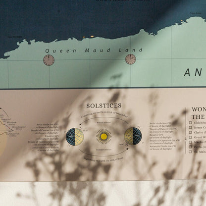 Lámina Mapamundi - Woody Map Poster - Misswood