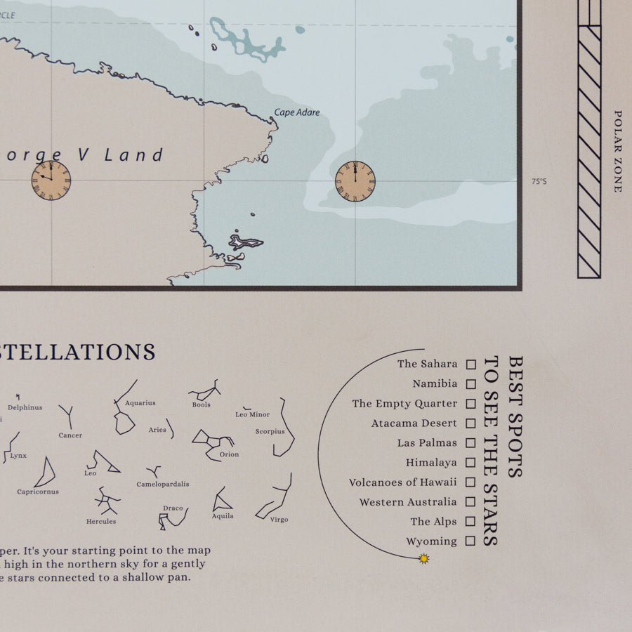 Lámina Mapamundi - Woody Map Poster - Misswood