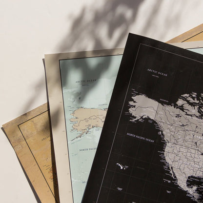 Lámina Mapamundi - Woody Map Poster - Misswood