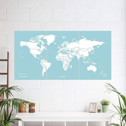 Mapa de corcho - Woody Map Colors Azul - Misswood