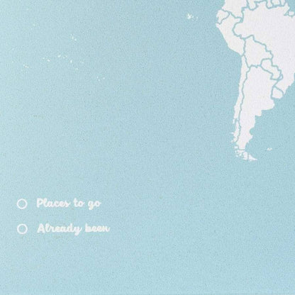 Mapa de corcho - Woody Map Colors Azul - Misswood