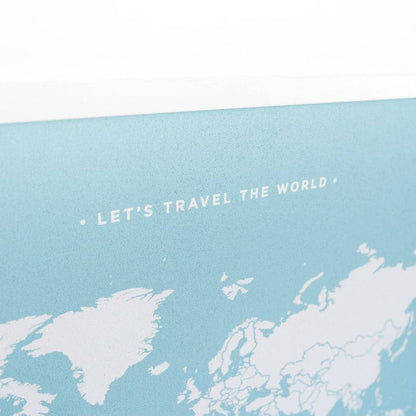 Mapa de corcho - Woody Map Colors Azul - Misswood