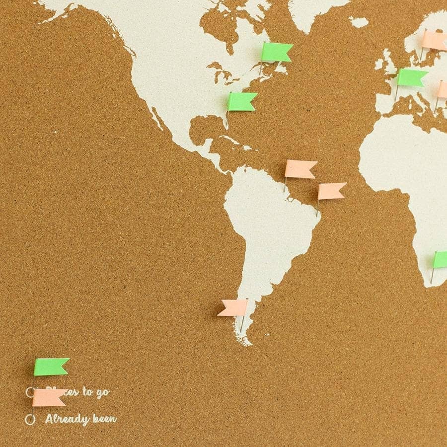 Mapa de corcho - Woody Map Fluor Edition - Misswood