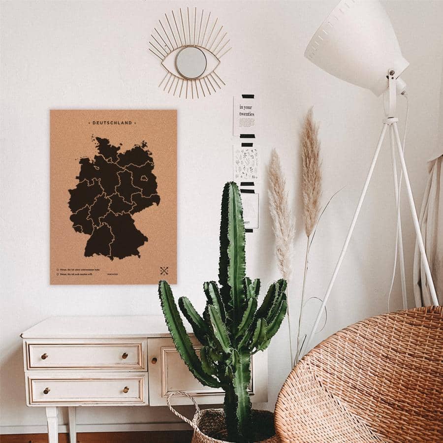 Mapa de corcho - Woody Map Natural Alemania - Misswood