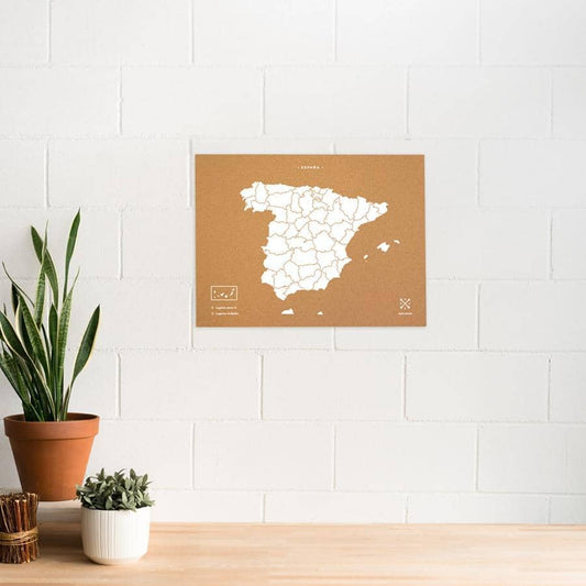 Mapa de corcho - Woody Map Natural España - Misswood