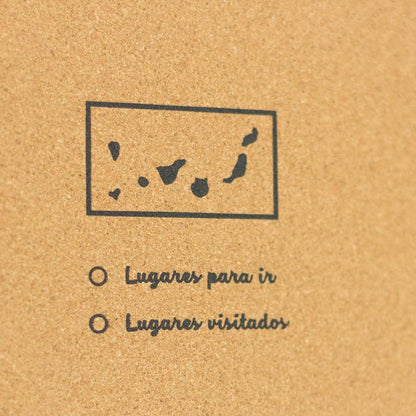 Mapa de corcho - Woody Map Natural España - Misswood