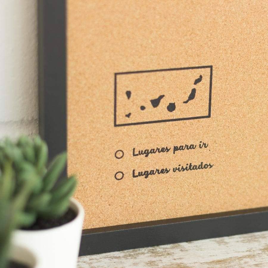 Mapa de corcho - Woody Map Natural España - Misswood