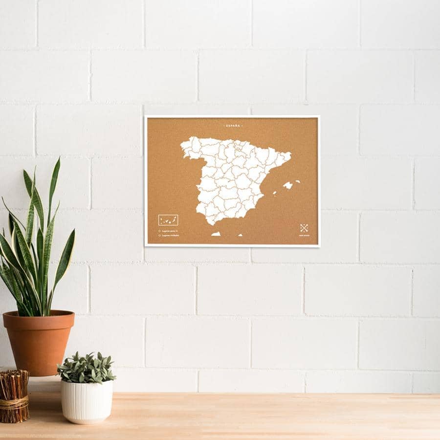 Mapa de corcho - Woody Map Natural España - Misswood