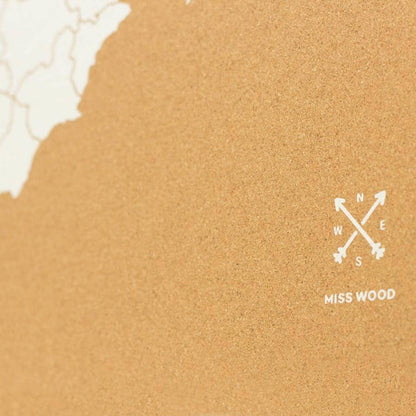 Mapa de corcho - Woody Map Natural España - Misswood