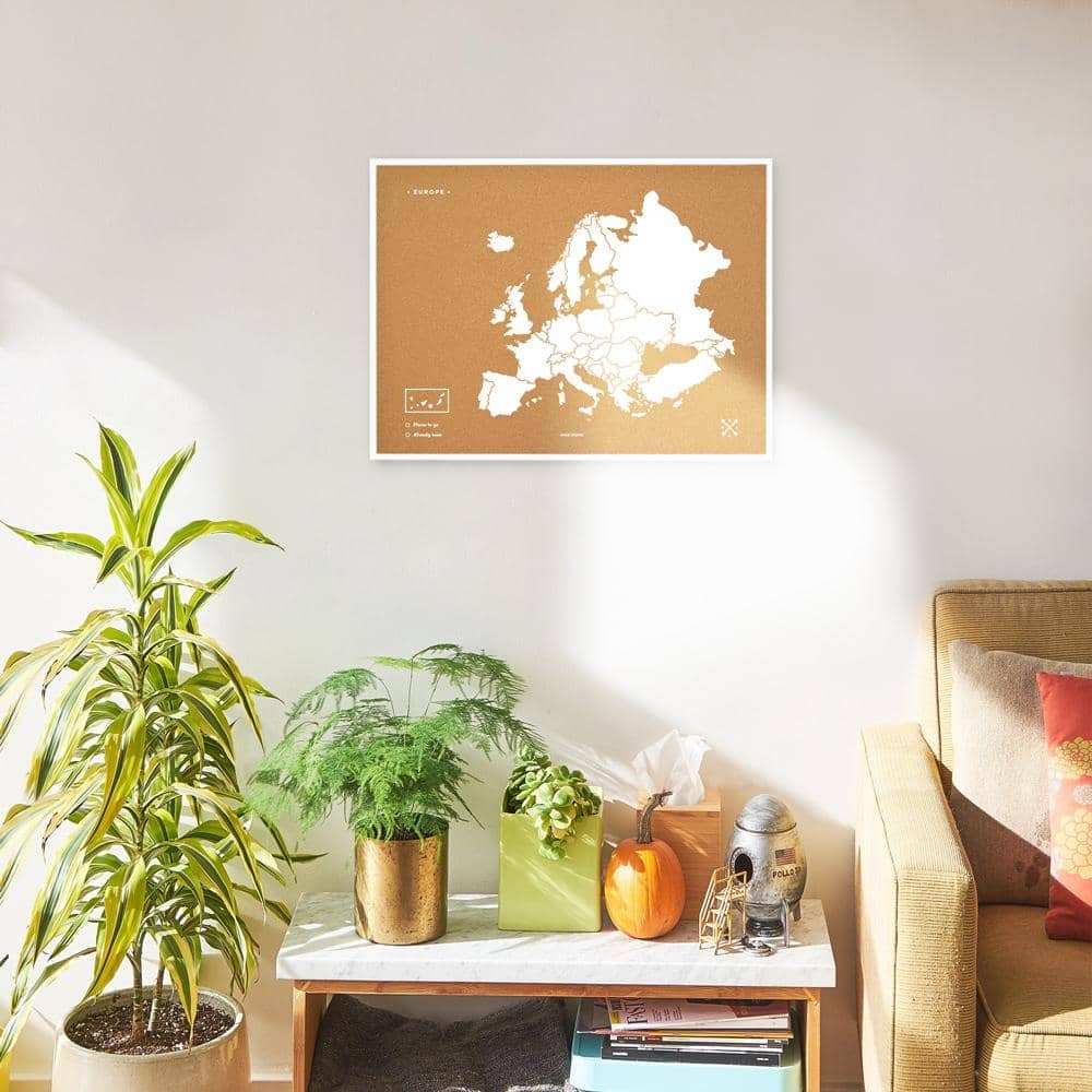 Mapa de corcho - Woody Map Natural Europa - Misswood