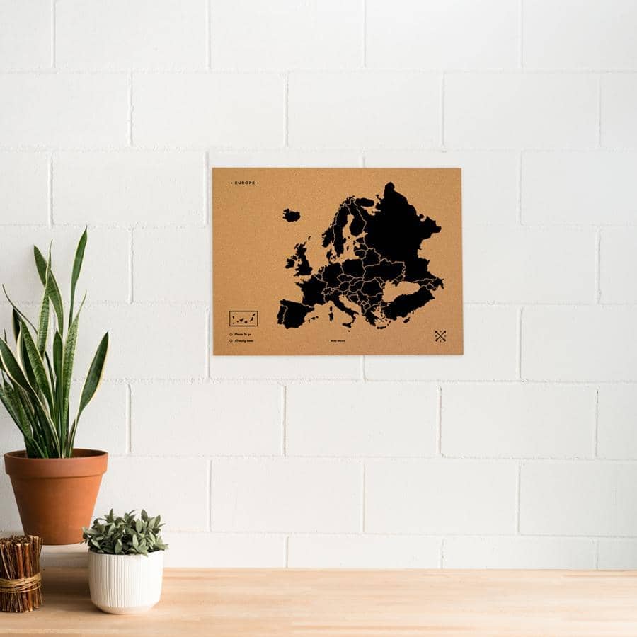 Mapa de corcho - Woody Map Natural Europa - Misswood