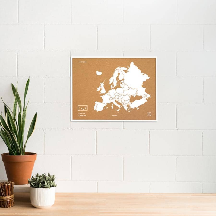 Mapa de corcho - Woody Map Natural Europa - Misswood