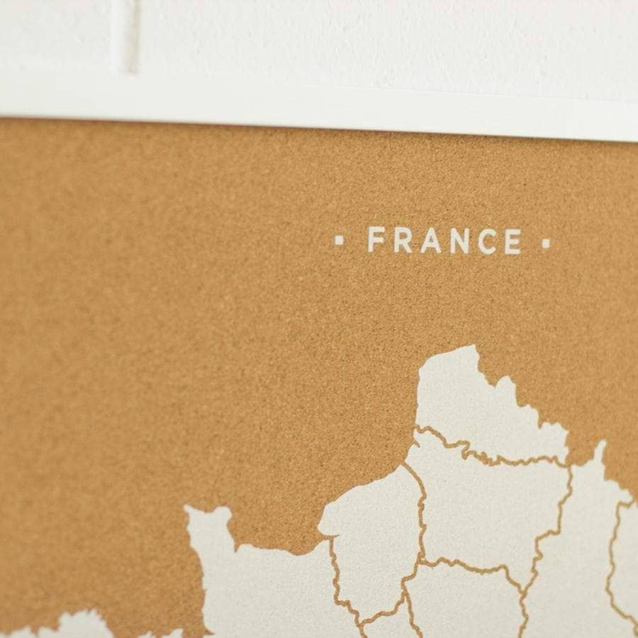 Mapa de corcho - Woody Map Natural Francia - Misswood
