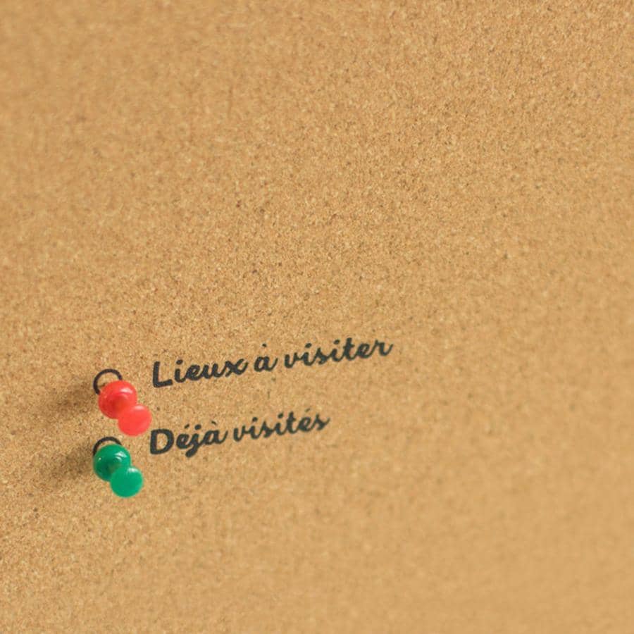 Mapa de corcho - Woody Map Natural Francia - Misswood