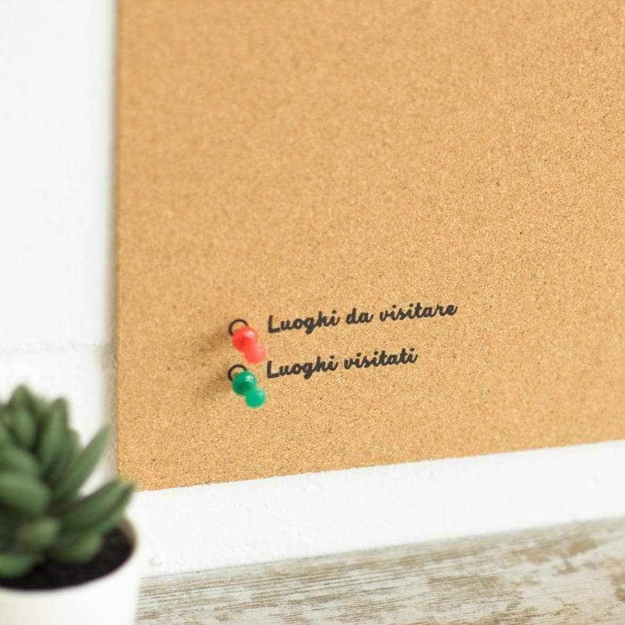 Mapa de corcho - Woody Map Natural Italia - Misswood