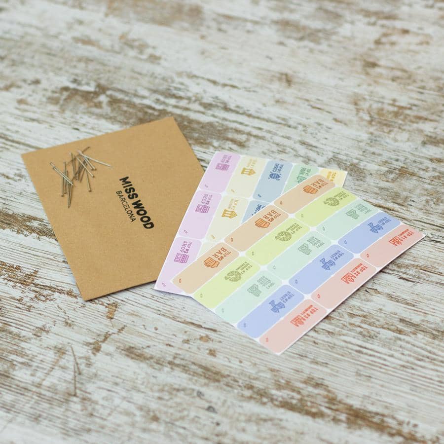 Mapa de corcho - Woody Map Natural Roma - Misswood