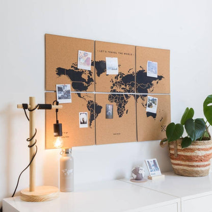 Mapa del mundo de corcho - Woody Map Natural Puzzle - Misswood